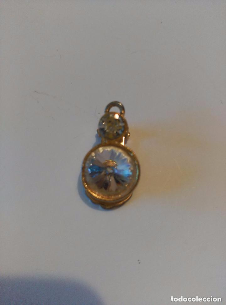 Joyeria: pendientes dorados con cristal - Foto 3