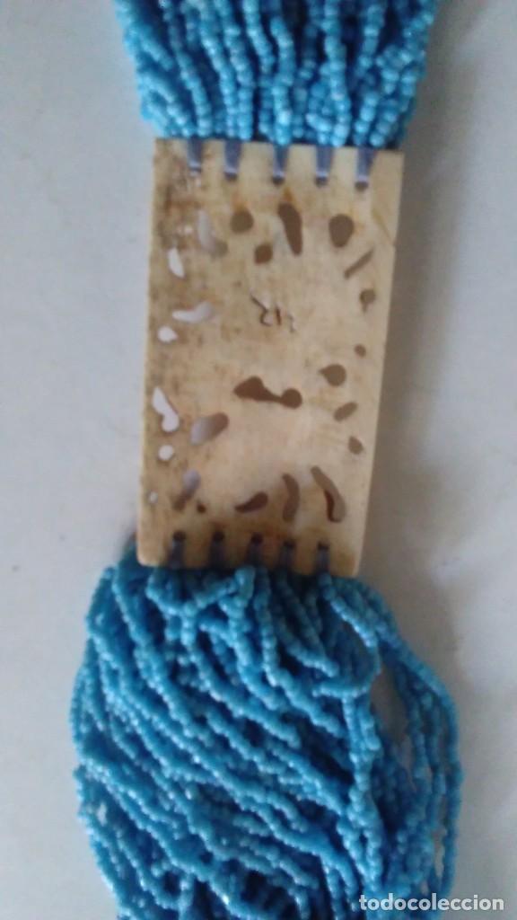 Joyeria: Collar africano de marfil y cuentas azules - Foto 13
