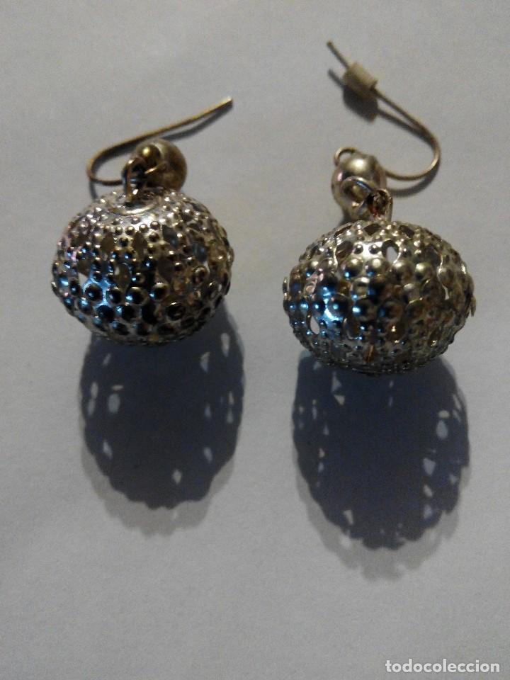 Joyeria: PENDIENTES ESFERICOS PLATEADOS - Foto 1
