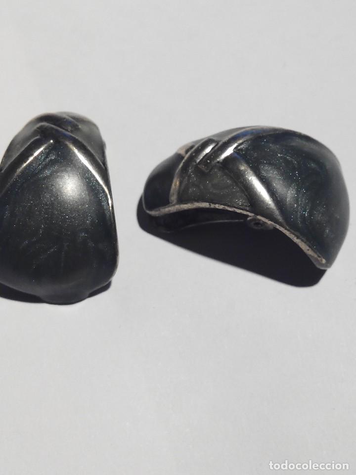 Joyeria: PENDIENTES PLATEADOS Y ESMALTE. BELLO DISE&Ntilde;O - Foto 1