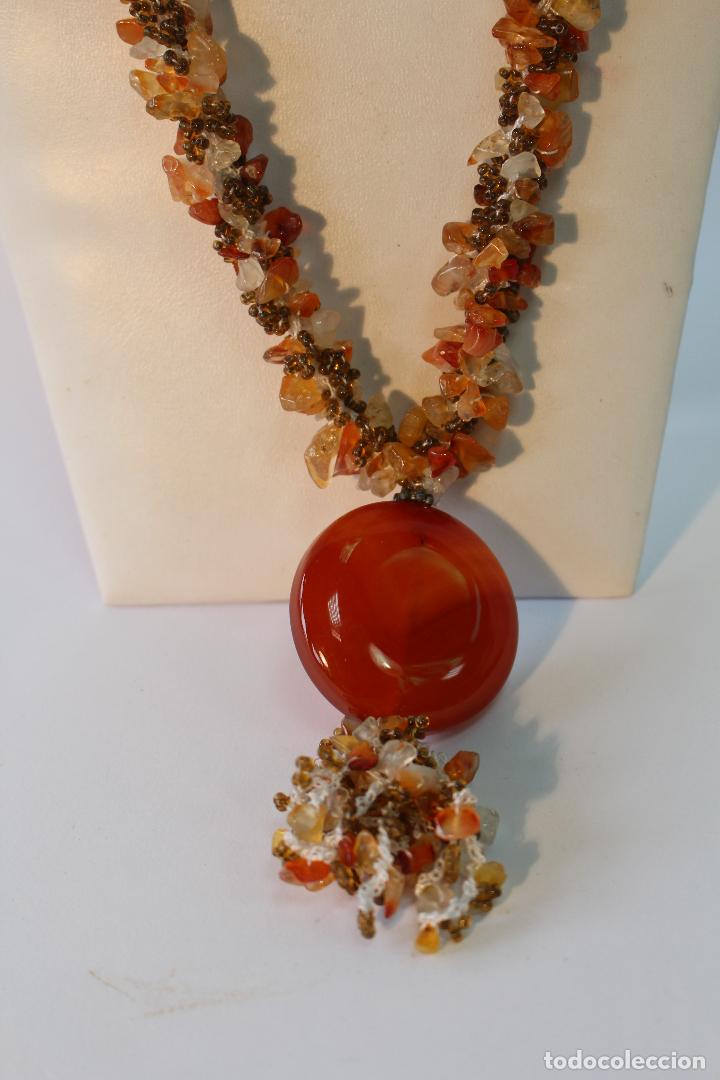 Joyeria: collar y pendientes con piedras semipreciosas - Foto 3