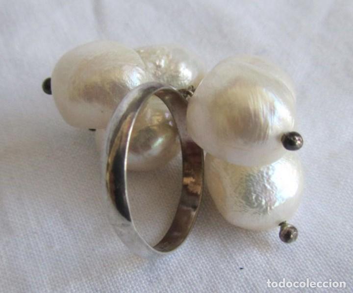 Joyeria: Anillo de plata 925 con perlas de agua dulce - Foto 2