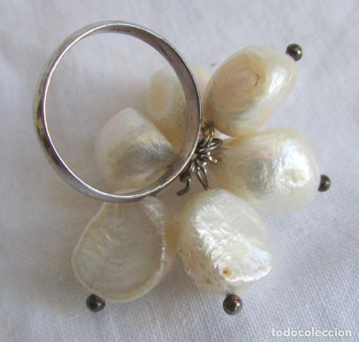 Joyeria: Anillo de plata 925 con perlas de agua dulce - Foto 4