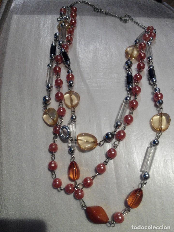 Joyeria: COLLAR TRES VUELTAS ABALORIOS Y PLATEADO - Foto 1