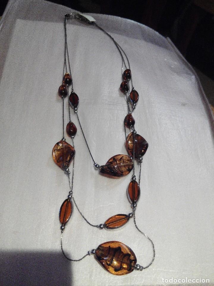 Joyeria: COLLAR TRES VUELTAS ABALORIOS Y PLATEADO - Foto 1
