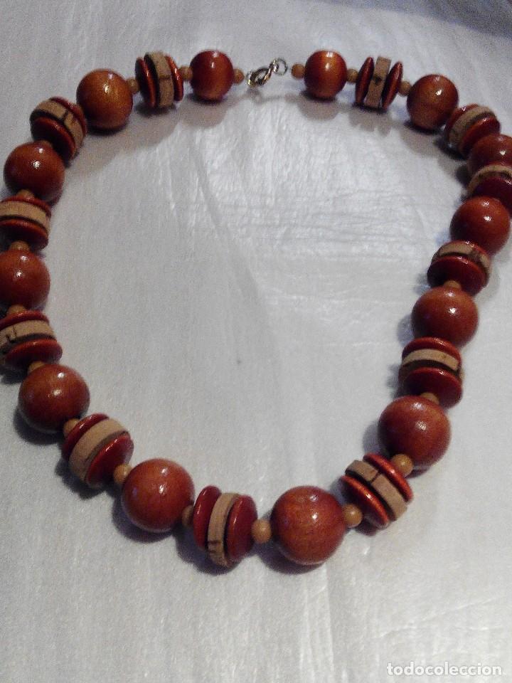 Joyeria: COLLAR DE CUENTAS DE MADERA Y CORCHO - Foto 1