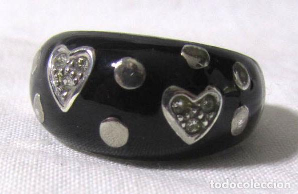 Joyeria: Anillo de plata 925 corazones con circonitas Talla 22 - Foto 2