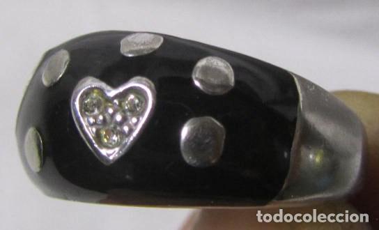 Joyeria: Anillo de plata 925 corazones con circonitas Talla 22 - Foto 4