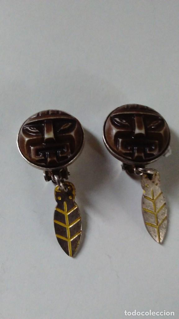 Joaillerie: Pendientes tipo azteca de clip