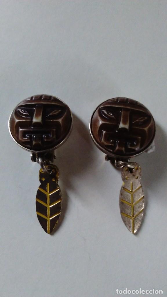Joyeria: Pendientes tipo azteca de clip - Foto 2