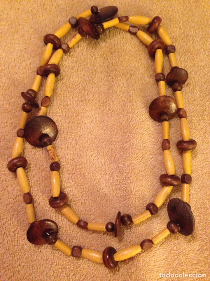 Joyeria: Collar con cuentas de Madera - Foto 1
