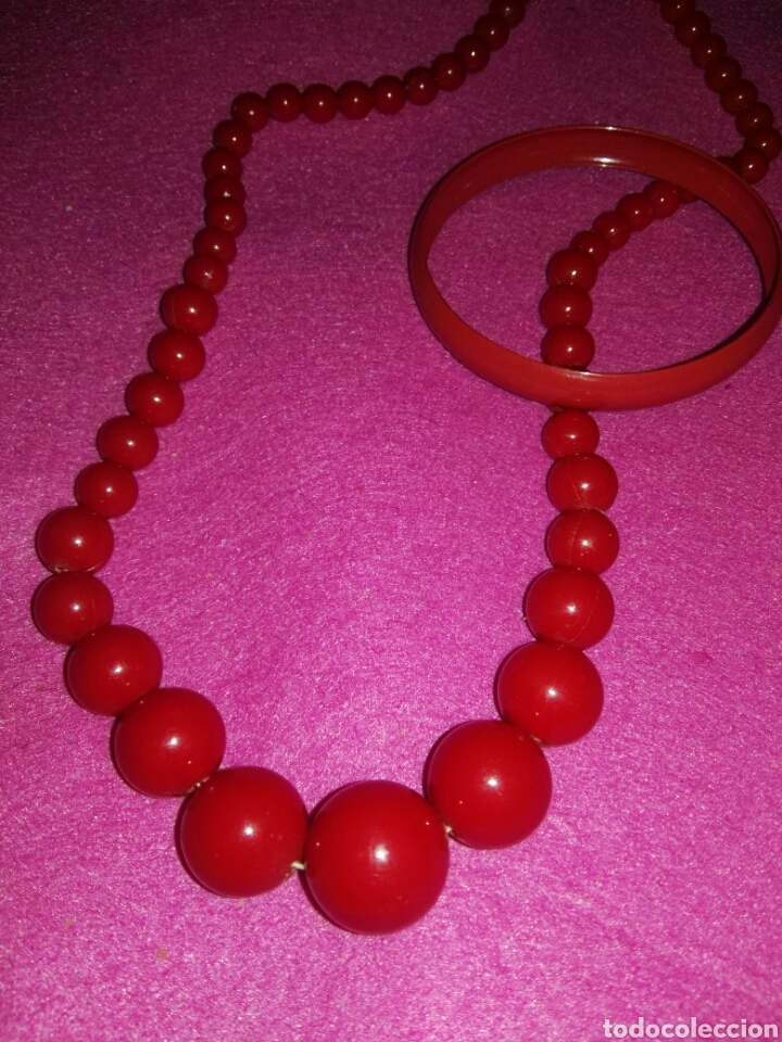 Gioielleria: VINTAGE COLLAR Y PULSERA PARA TRAJE GITANA_FARALAES. EL COLLAR ES D PLASTICO DURO Y LA PULSERA METAL