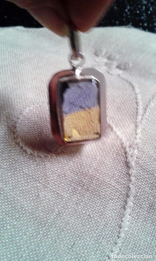 Schmuck: COLGANTE CRISTAL BICOLOR IMITACI&Oacute;N AL AMETRINO