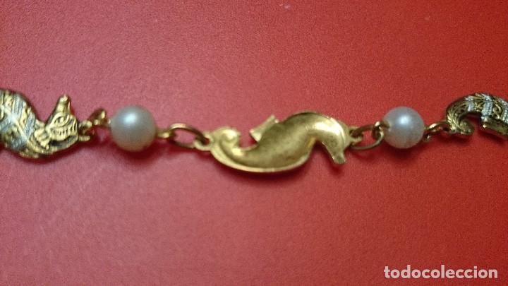 Joyeria: PULSERA DORADA CON FIGURAS DE CABALLITOS DE MAR - Foto 3