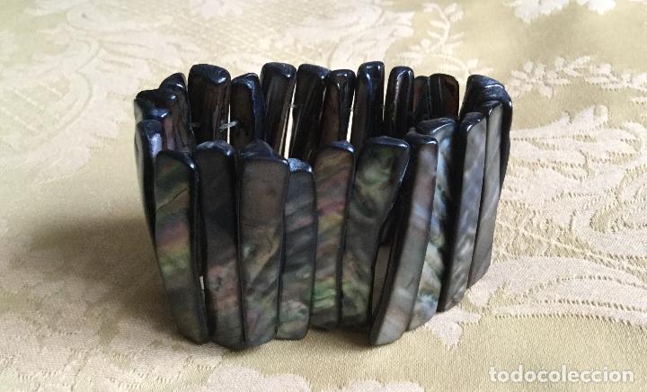 Joyeria: PRECIOSA PULSEA BRAZALETE DE N&Aacute;CAR GRIS