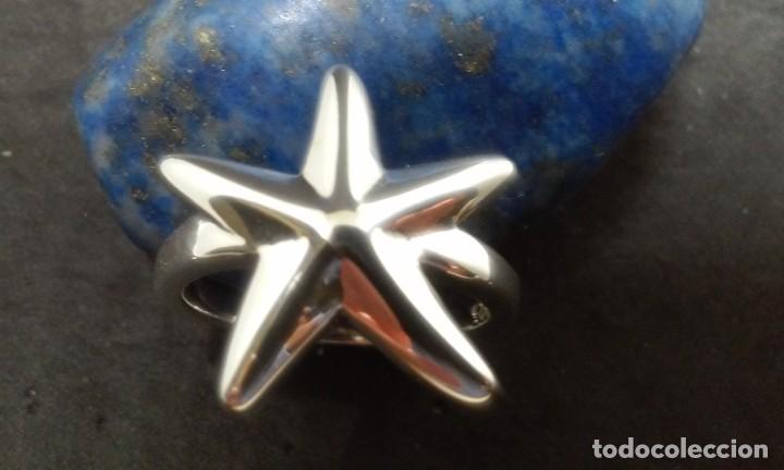 Joyeria: CONJUNTO GARGANTILLA ANILLO Y PENDIENTES ESTRELLA DE MAR EN PLATA - Foto 5