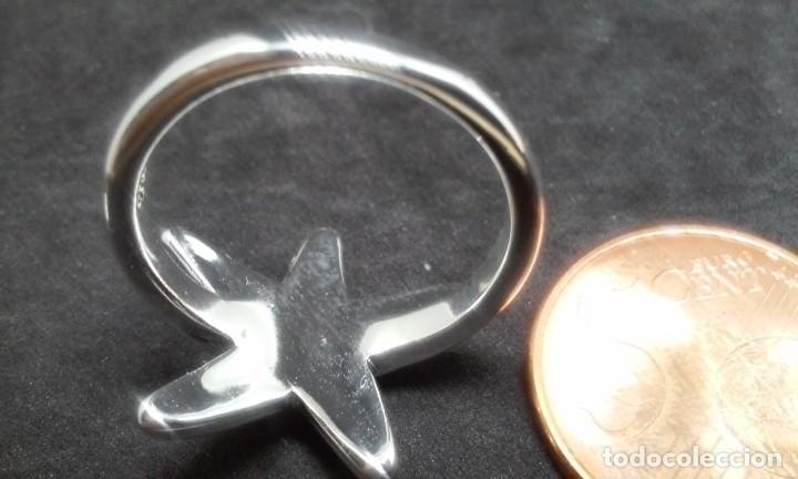 Joyeria: CONJUNTO GARGANTILLA ANILLO Y PENDIENTES ESTRELLA DE MAR EN PLATA - Foto 6