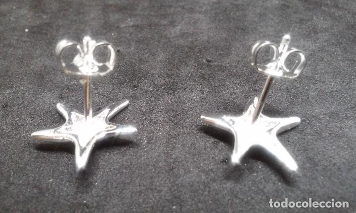 Joyeria: CONJUNTO GARGANTILLA ANILLO Y PENDIENTES ESTRELLA DE MAR EN PLATA - Foto 9