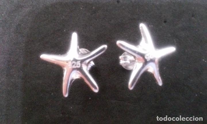 Joyeria: CONJUNTO GARGANTILLA ANILLO Y PENDIENTES ESTRELLA DE MAR EN PLATA - Foto 10