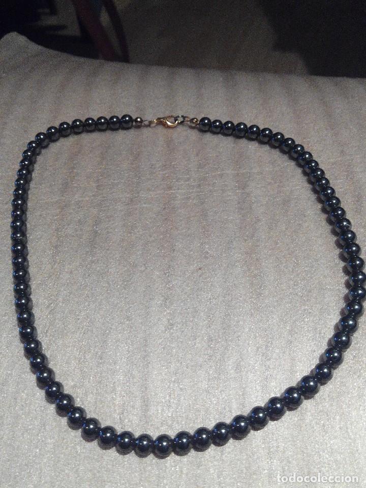 Joyeria: COLLAR DE CUENTAS ESTILO PERLAS EN COLOR COBALTO - Foto 1