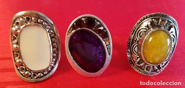 Joaillerie: TRES ANILLOS METAL YE INCRUSTASIONES - VER FOTOS