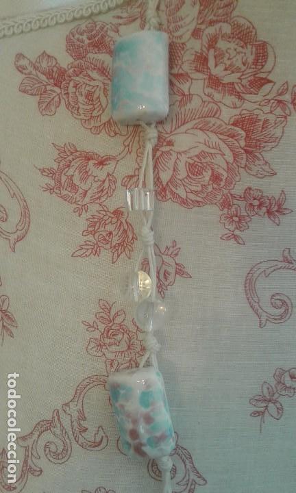 Joyeria: Collar piedras blancas moteadas con cord&oacute;n blanco - Foto 3