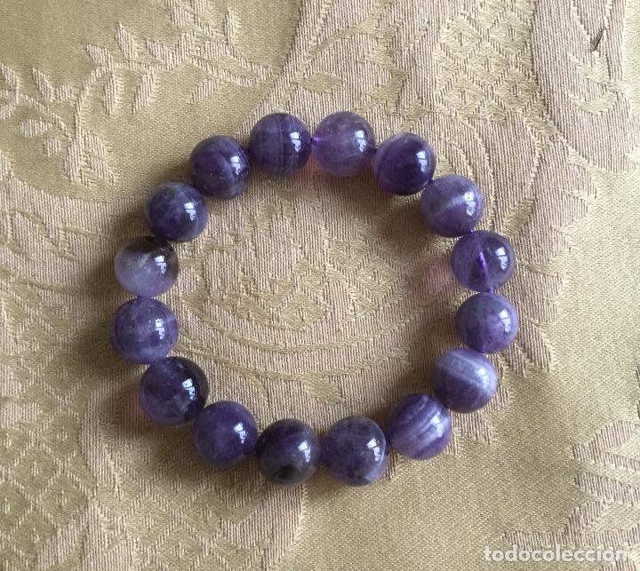 Joyeria: PULSERA DE BOLAS DE CUARZO AMATISTA - Foto 3