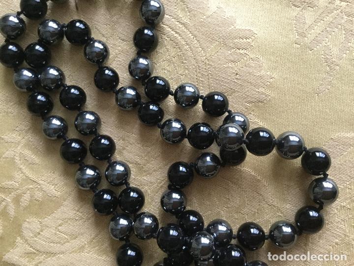 Joyeria: PRECIOSO COLLAR DE BOLAS DE &Oacute;NIX Y HEMATITES - Foto 2