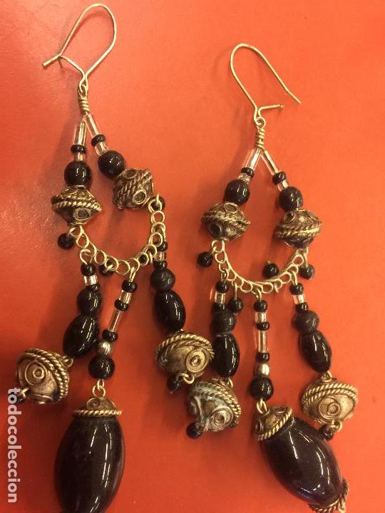 Joyeria: Pendientes Vintage . Miden aprox 8cms de largo - Foto 1