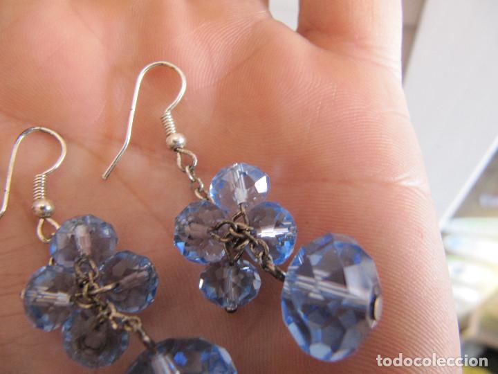 Joyeria: PENDIENTES BISUTERIA  BRILLANTES  AZULES - Foto 2
