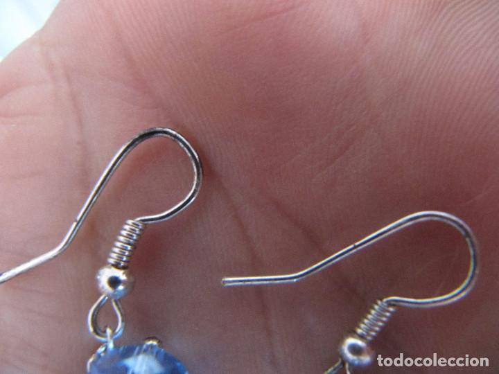 Joyeria: PENDIENTES BISUTERIA  BRILLANTES  AZULES - Foto 3