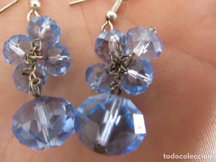 Joyeria: PENDIENTES BISUTERIA  BRILLANTES  AZULES - Foto 4