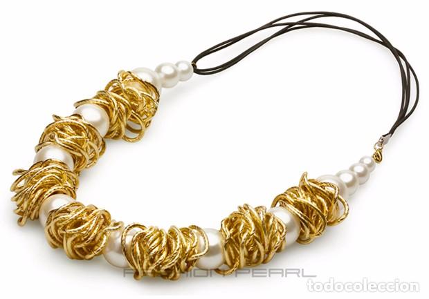 Joyeria: (CF) Collar perlas y aluminio dorado - Env&iacute;o Gratis - Foto 1