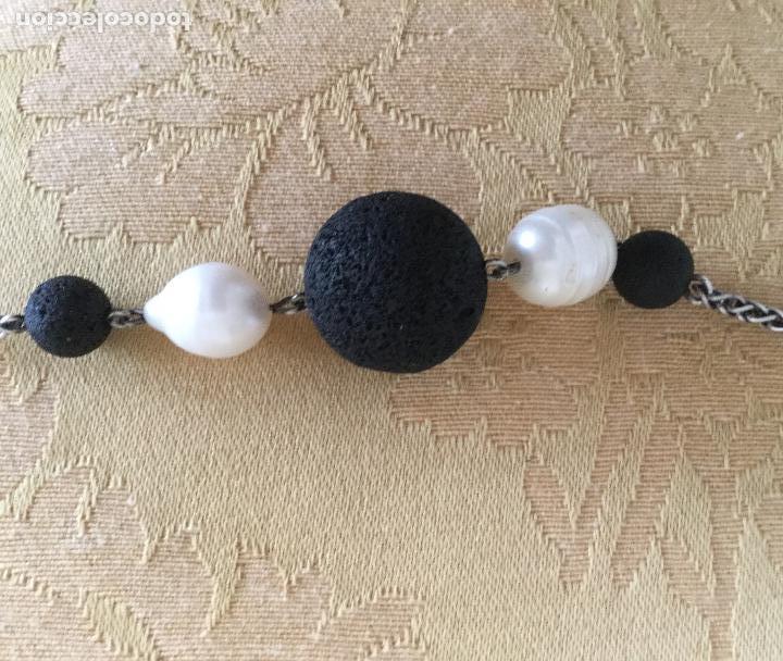 Joyeria: COLLAR PLATA DE LEY, LAVA Y PERLAS NATURALES - Foto 2