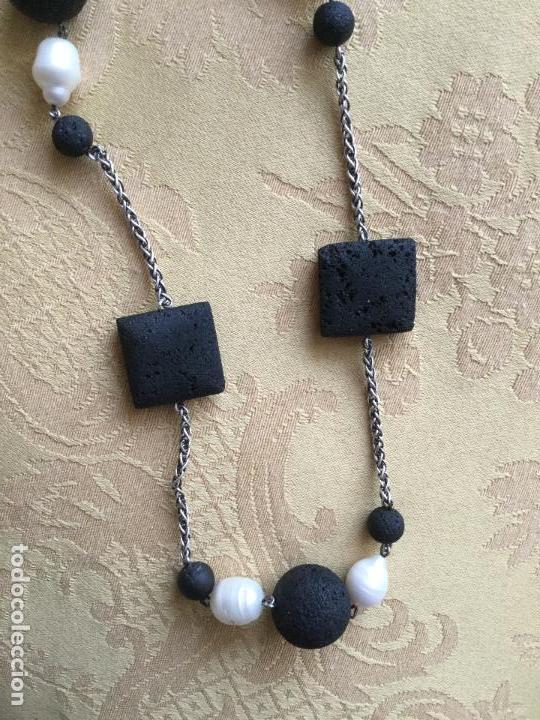 Joyeria: COLLAR PLATA DE LEY, LAVA Y PERLAS NATURALES - Foto 5