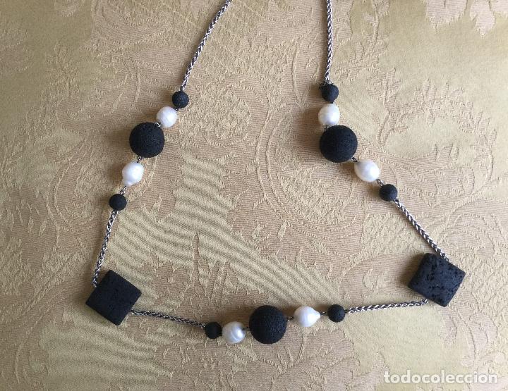 Joyeria: COLLAR PLATA DE LEY, LAVA Y PERLAS NATURALES - Foto 7