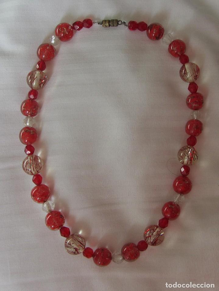 Joyeria: collar gargantilla vintage de cristal de murano - Foto 2