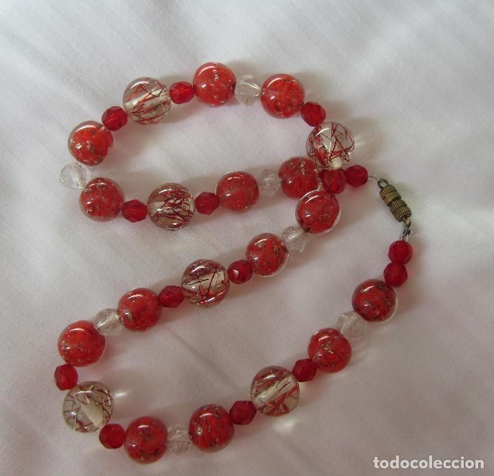Joyeria: collar gargantilla vintage de cristal de murano - Foto 3