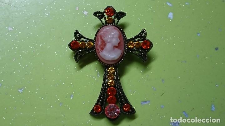 Joyeria: BONITA CRUZ CON CAMAFEO, 5 CM - Foto 1