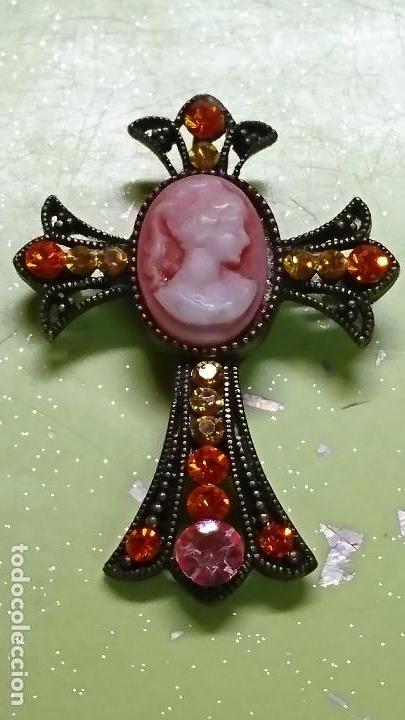 Joyeria: BONITA CRUZ CON CAMAFEO, 5 CM - Foto 3