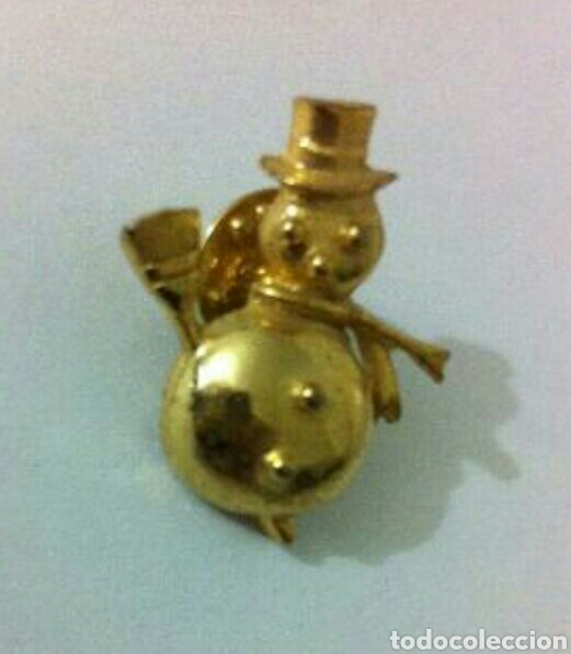 Joyeria: BROCHE DE MU&Ntilde;ECO DE NIEVE. PRENDEDOR NAVIDAD - Foto 1