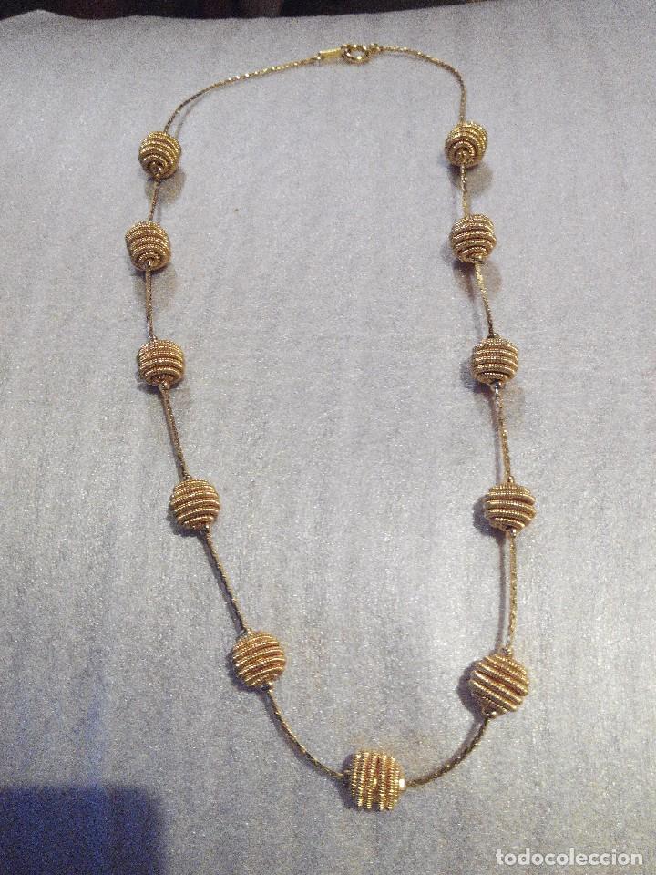 Joyeria: COLLAR DORADO CON BOLAS MUY BONITO - Foto 1