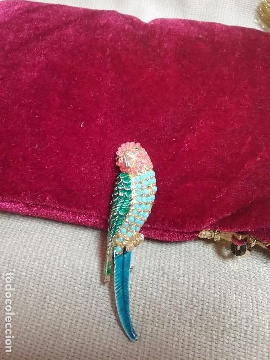 Joalharia: BROCHE ANIMAL LORO DE BISUTERIA