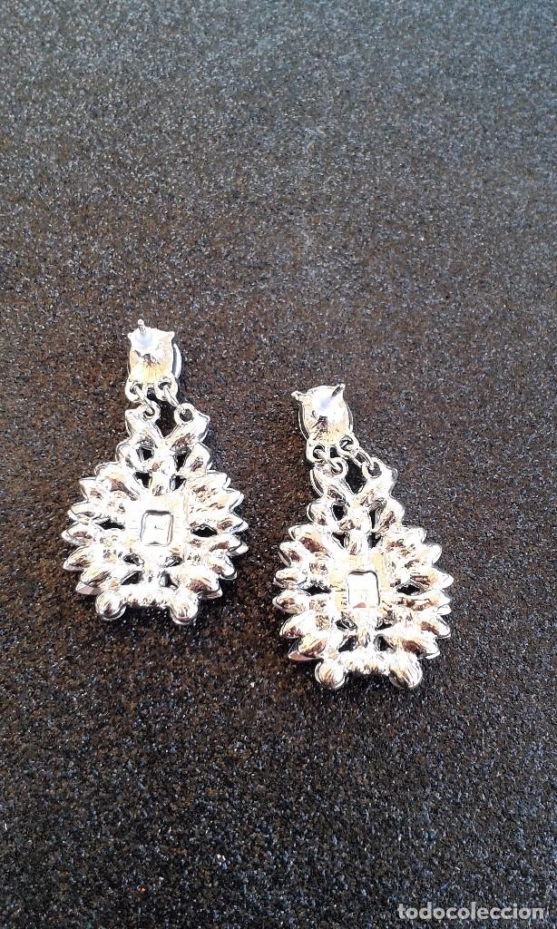Joyeria: PENDIENTES DE CRISTAL AZUL Y PURPURA - Foto 4