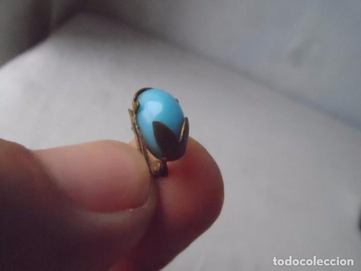 Joyeria: pendiente antiguo piedra turquesa - Foto 3