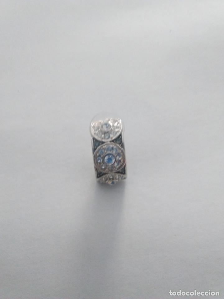 Joyeria: pendientes chapados en oro blanco - Foto 2