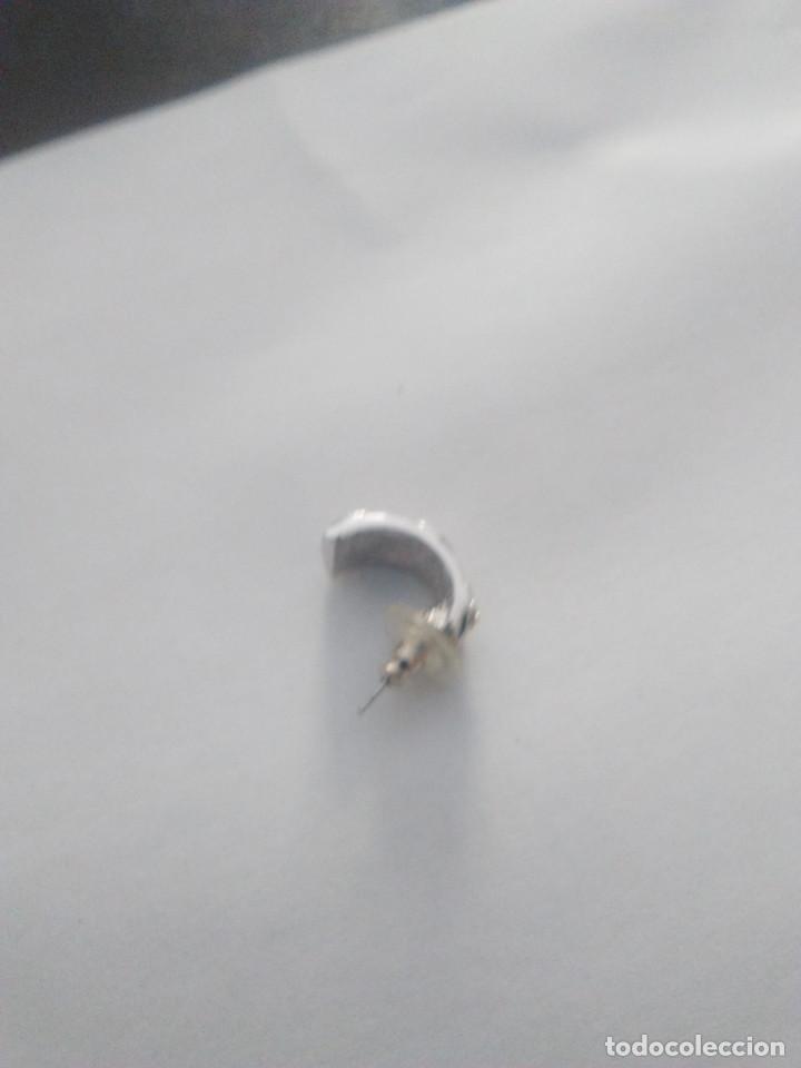 Joyeria: pendientes chapados en oro blanco - Foto 3
