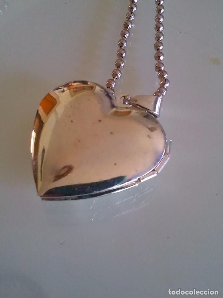 Joyeria: Colgante guardapelo en forma coraz&oacute;n con cadena - Foto 5