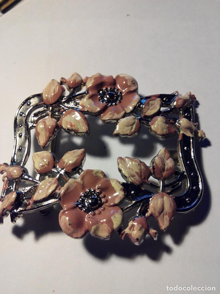 Joyeria: HEBILLA CINTURON CON FLORES LACADAS A MANO.R06 - Foto 1