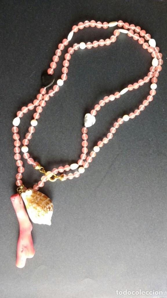 Schmuck: Collar de cuarzo sand&iacute;a.